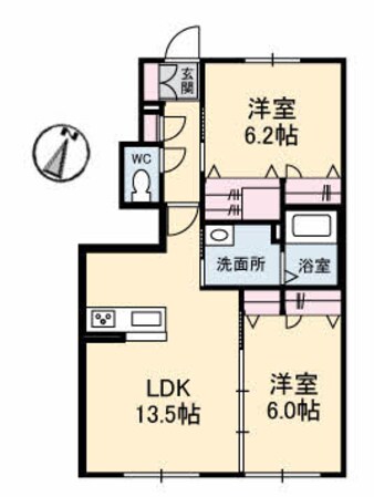 シャーメゾンみどり野 D棟の物件間取画像